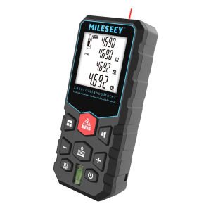 Mileseey Rechargeable Laser Distance Meter X5 Laser Rangefinder 40M 100M 120M for Measuring Distance Area Volume Laser Measurement Tools Bubble Mute Intelligent Laser Measure Rangefinder