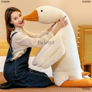 [COD] FUSHI0 Tie-nhuộm đầy màu sắc ngỗng trắng chân kẹp đồ chơi sang trọng ngỗng búp bê có thể giặt và có thể tháo rời để ngủ