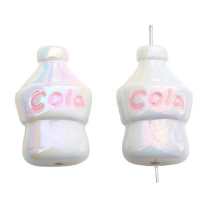 2Pcs 19x30mm Solid Colorful Acrylic Cola Bottle Beads Charms for Jewelry Making DIY Bracelet Earrings Necklace Accessories