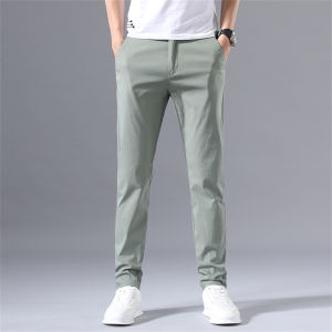 [ Summer New ][ Summer New ] Ice Silk Casual Pants for Men Summer Thin Long Pants Sun Protection Quick-Dry Straight-Leg Stretch Cargo Pants Durable Work Pants [ Ultra-Thin Sweat-Permeable ][ Ultra-Thin Sweat-Permeable ]