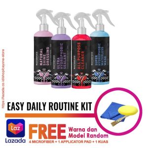Easy Daily Routine Kit - Paket Pembersih Jok Plafon Cat Kaca Mobil