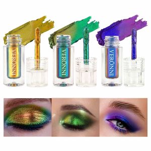 VERONNI Chameleon Liquid Eyeshadow - Optical 6-Color Shift High Pigmentation & Long-Lasting Wear Flexible Brush for All Skin Tones