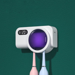 Thông minh UV bàn chải đánh răng disinfector bàn chải đánh răng disinfector chủ khử trùng chức năng hẹn giờ có thể sạc lại Bàn chải đánh răng gắn tường disinfector giá đựng bàn chải đánh răng trong phòng tắm