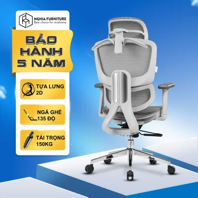 Ghế công thái học Nghia Furniture SMA-07 Piston Class 4 Ngả ghế 135 độ Bảo hành 5 năm