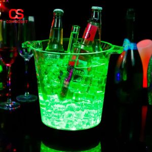 Xô Đá Đựng Rượu LED Nhiều Màu Phong Cách Party Hiện Đại