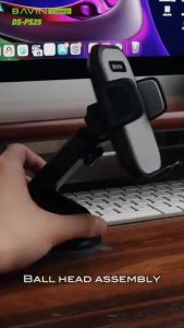 BAVIN PS25 Universal Car Phone Holder 360° Strong & Eco-Friendly ABS Premium Quality Car Mount Stand