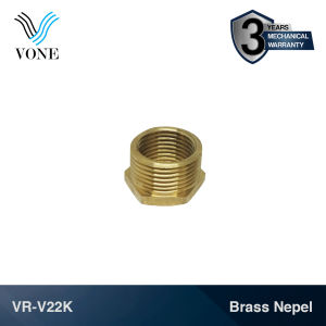 VONE Sambungan Nepel Kran Volk Ring 3/4 ke 1/2 inch Kuningan 3/4" M x 1/2" F VR-V22K