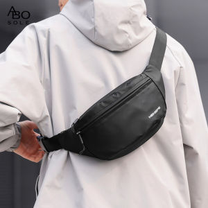 ABOSOLE กระเป๋าคาดเอวผู้ชายกระเป๋ากีฬาสะพายข้างกระเป๋าคาดหน้าอกกระเป๋าสำหรับปั่นจักรยานกลางแจ้งกระเป๋ากันน้ำกระเป๋าลำลองน้ำหนักเบาอเนกประสงค์กระเป๋าออกกำลังกายกระเป๋าโทรศัพท์คาดอกแฟชั่นกระเป๋าเดินทางกระเป๋ากระเป๋าคาดหน้าอก