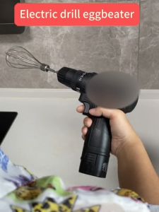 2Pcs Stainless Steel Egg Beater Mixer Head Replacement Whisk for Electric Drills Cream and Butter Cooking Baking Tool