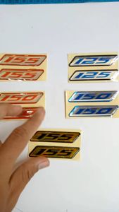 STIKER EMBLEM TIMBUL LOGO 125 150 155 YAMAHA HONDA VARIO SONIC FU MX KING  NMAX AEROX LEXI WAVE