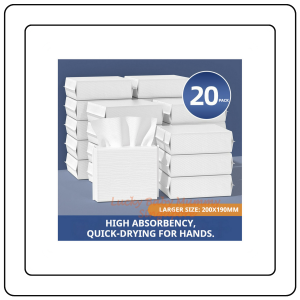 【JJ HOME】【20 packs/Box】Manhua Commercial Tissue Hand Towels Paper 120 Sheets For PublicUse