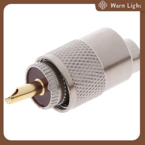 1PCS UHF PL259 Male Plug Straight Solder Connector Adapter for RG8U RG58-3