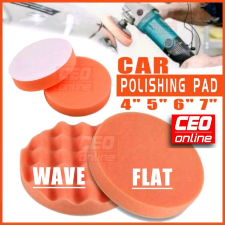 CEO 🇲🇾 Sponge Polish Pad Buffing Compound Car Polishing Pads 4" 5" 6" 7