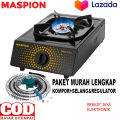 Maspion MSP MKS810C Kompor Gas Stove Teflon Non-stick Coating Anti Lengket 1Tungku/Single Burner LPG. 