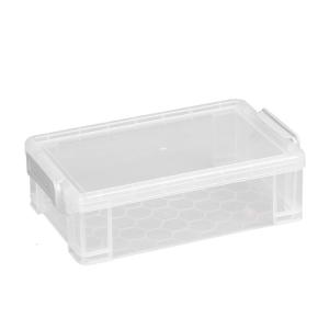 Large Capacity Pencil Case with Dustproof Lid Clear Pen Storage Box Colored Pencil Organizers Portable Pen Organizers