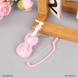 [COD] Springhooe ไวโอลินจำลองขนาดเล็กทำด้วยมืออุปกรณ์ตกแต่งไวโอลินสำหรับตกแต่งไวโอลินไร้กลิ่น