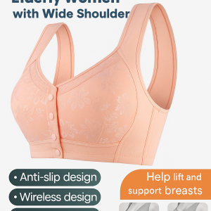 Bra Prevent Sagging Widened Side Ratio Plus Size Soft and Breathable Anti-slip and Durable Everyday Wear
