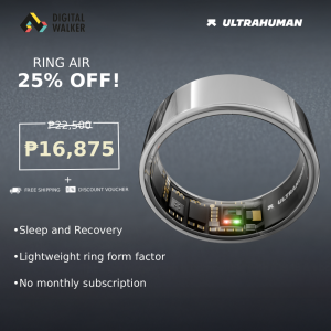 [Digital Walker] Ultrahuman Ring AIR Size 9 & 10 Smart Ring– Fitness Tracker Health & Sleep Monitor Waterproof