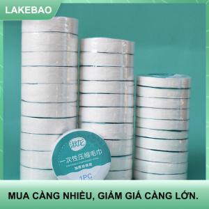 【LAKEBAO】 10Pcs Thiết Lập Nén Khăn Du Lịch Nhanh Chóng Làm Khô Khăn Chuyến Đi Dùng Một Lần Khách Sạn Có Thể Giặt Vải Khăn Khăn Khăn Lau Ngoài Trời Du Lịch