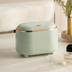 JustLiving 1PC Press Trash Can Garbage Dustbin Bin Desktop Trash Can with Cover Double Bucket Garbage Can Wastepaper Basket Mini Trash Bins Garbage Collection Bins