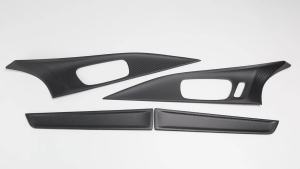 Cornerr 4PCS Carbon Fiber For Acura Integra Type S A-Spec 2023-2025 Car Interior Front & Rear Door Handles Panel Cover Trim Accessories R7Q2P