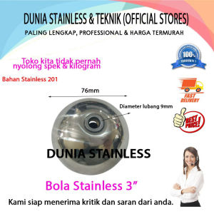 Bola Stainless steel 3in aksesoris stainless steel