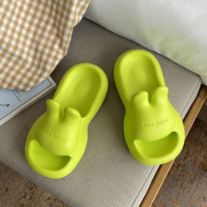 [Free Shipping] Slippers For Home Use Summer Non-Slip Quiet Thick-Soled Soft-Soled Cute Rabbit Design Comfortable For Indoor Wear