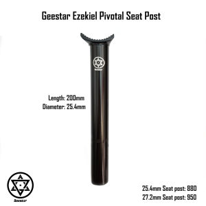 Geestar Ezekiel BMX DJ Pivotal Seat Fat Seat Comfortable Padded Bike Saddle 25.4 27.2 25.4mm 27.2mm