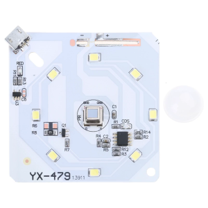Infrare Lamp Board LED Motions Sensors Night Light Board USB Rechargeable Infrare Detection for Bedroom and Hallway