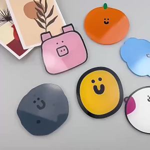 xpkQ Cute Cartoon Coaster High Temperature Resistant Acrylic Heat Insulation Pad Non-Slip Bowl Pad Home 5B9Z4