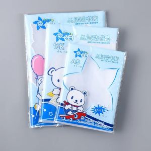 Clear Waterproof Plastic Book Covers A4 16K A5 Sizes Dirt Resistant Transparent Sleeves for Textbooks Notebooks Student Supplies