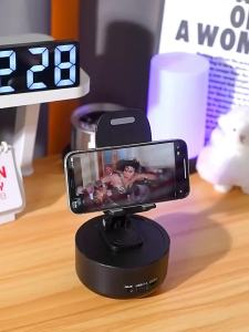 Mobile Phone Stand With Wireless Bluetooth Speaker HD Surround Sound Perfect For Home And Outdoors Adjustable Tablet Holder