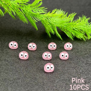 Fantic 10Pcs Luminous Briquettes Elfs Black Ball Sprite Duck Figurine Home Decor Glowing Miniature Fairy Garden Decoration Accessories