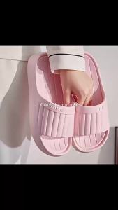 [Free Shipping] New Summer Bathroom Slippers EVA Home Fashion Indoor Bathing Summer Breathable Vertical Stripe Texture Sandals