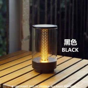 SXH New candlelight ambient lamp creative and minimalist design for your desk USB Rechargeable night light LED Tap lamp decorative table lamp