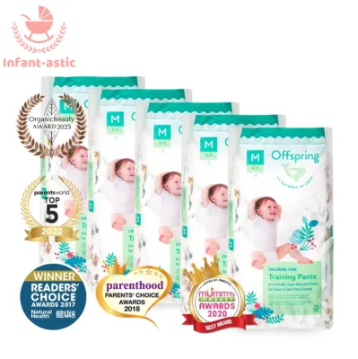 OFFSPRING Fashion Pants Diapers 5 Pack Bundle (Random Design)