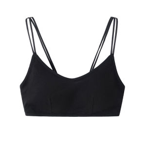 ✨บราผ้าฝ้ายแท้ ดีไซน์หลังสวยสำหรับผู้หญิง ชุดกระชับไม่มีโครง ด้านหน้าเซ็กซี่ ไม่เลื่อนขึ้น แห้งเร็ว ใส่สบาย