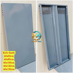 Mâm kệ sắt rộng 40cm (màu xám) mâm lắp kệ sắt V lỗ - Mâm sơn tĩnh điện