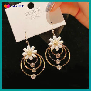 [Trắng - Đỏ] Bông tai bông hoa tầng đi đám cưới đi tiệc - trang sức đi tiệc bông tai nữ bông tay nữ sang chảnh SH942 khuyen tai nữ đẹp khuyên tai nữ hàn quốc bông tai nữ ngầu BSTKL - [NaLa Shop]