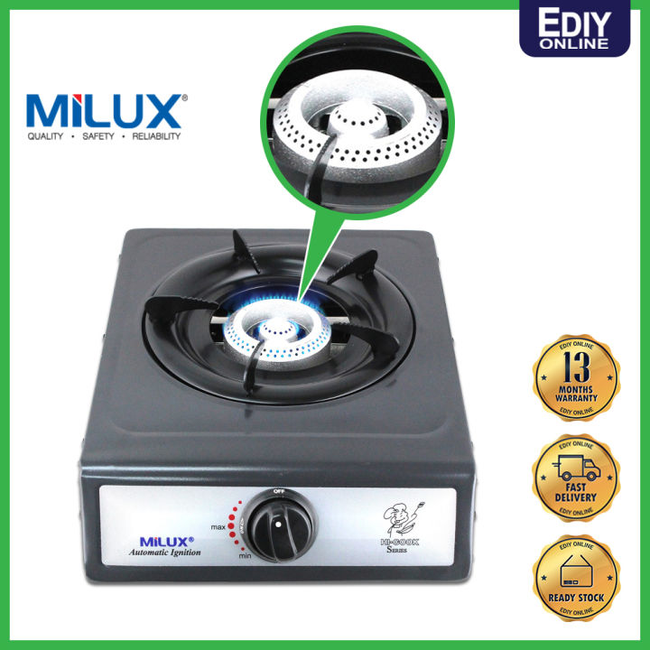 NEW】 MILUX ME-100 SINGLE BURNER DAPUR GAS COOKER STOVE CAST IRON