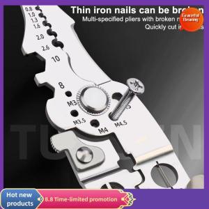 Graceful Wire Stripper Decrustation Pliers Adjustable Electrical Wire Stripping Tool Non-slip Wire Stripper Crimper For Electrical Cable