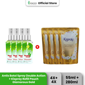 Kispray Pouch Glamorous Gold X Antis Double Action