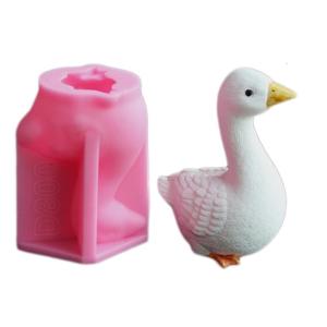 Gooses Animal Statue Silicone Molds for Epoxy Resin Soap Making Home Decoration Gypsum Silicone Molds