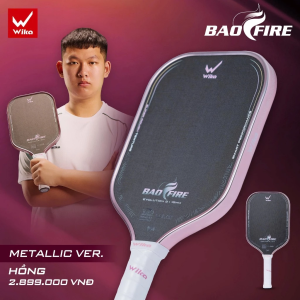 Wika Bao Fire 2 - 16mm Pickleball Racket XK100 Carbon Racket Rubber Grip Supports Good Ball Spin