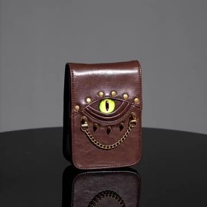 Túi xách nữ mẫu mới phong cách retro độc đáo đính đinh tán túi đeo vai đeo chéo nam PU Túi đeo hôngda