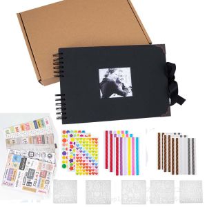 12inch Memory Books DIY Craft Photo Albums Scrapbook Cover Kraft Album For Wedding Anniversary Gifts Memory Books 80 Pages2026