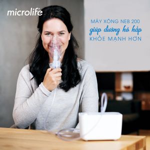 Máy Xông Khí Dung Xông Mũi Họng Microlife NEB200 Bảo Vệ Mũi Họng Bảo Hành 3 Năm