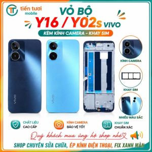 Vỏ Bộ Vivo Y02s / Y16 kèm kính camera / khay sim