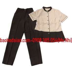 Quần áo nhân viên spa- nail vải tuyết mưa