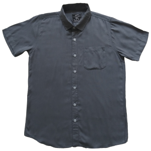 Unpossed Kemeja Pendek Rayon Grey 388
